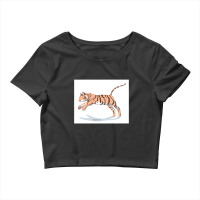 Magic Novels Jumping Tiger Crop Top | Artistshot