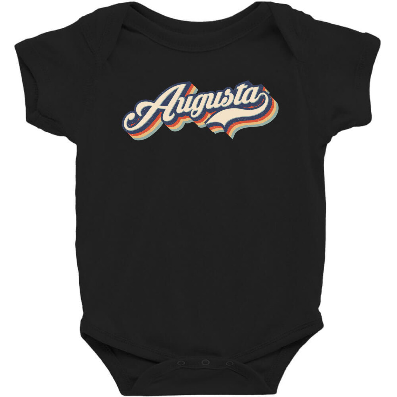 I Love Augusta City Usa Retro Vintage Baby Bodysuit by HydraAntBoxing | Artistshot