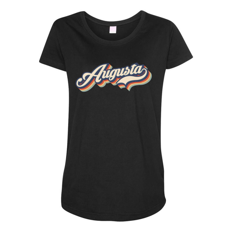 I Love Augusta City Usa Retro Vintage Maternity Scoop Neck T-shirt by HydraAntBoxing | Artistshot