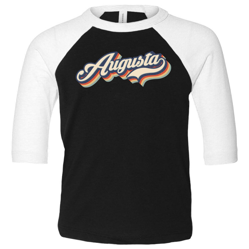 I Love Augusta City Usa Retro Vintage Toddler 3/4 Sleeve Tee by HydraAntBoxing | Artistshot