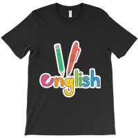 Peach English School Subject T-shirt | Artistshot