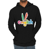 Peach English School Subject Lightweight Hoodie | Artistshot