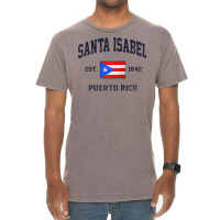 Santa Isabel Puerto Rico Vintage Boricua Flag Athletic Style Raglan Ba Vintage T-shirt | Artistshot