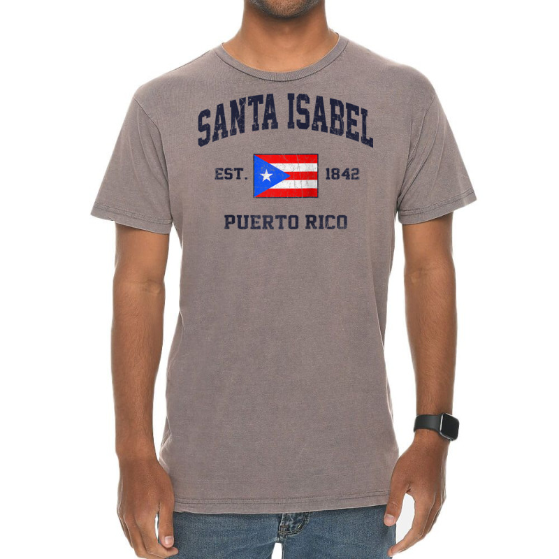 Santa Isabel Puerto Rico Vintage Boricua Flag Athletic Style Raglan Ba Vintage T-Shirt by cm-arts | Artistshot