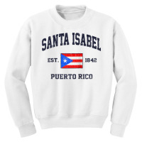 Santa Isabel Puerto Rico Vintage Boricua Flag Athletic Style Raglan Ba Youth Sweatshirt | Artistshot