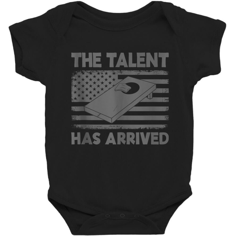 The Talent Has Arrived Cornhole Team Bean Bag Funny Cornhole Tank Top Baby Bodysuit by cm-arts | Artistshot