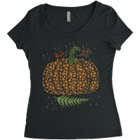 Halloween Cool Jack O Lantern Pumpkin Women's Triblend Scoop T-shirt | Artistshot