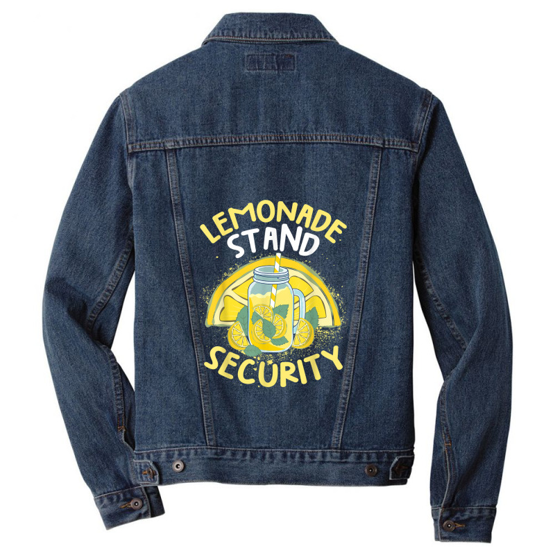 Summer Fun Lemonade Stand Security Boss Lemonade Crew Men Denim Jacket by MindyLeeLucas | Artistshot