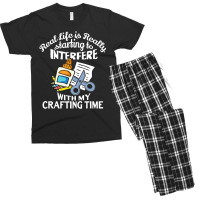 Crafting For The Women Girls Adults Crafters Crafter Men's T-shirt Pajama Set | Artistshot