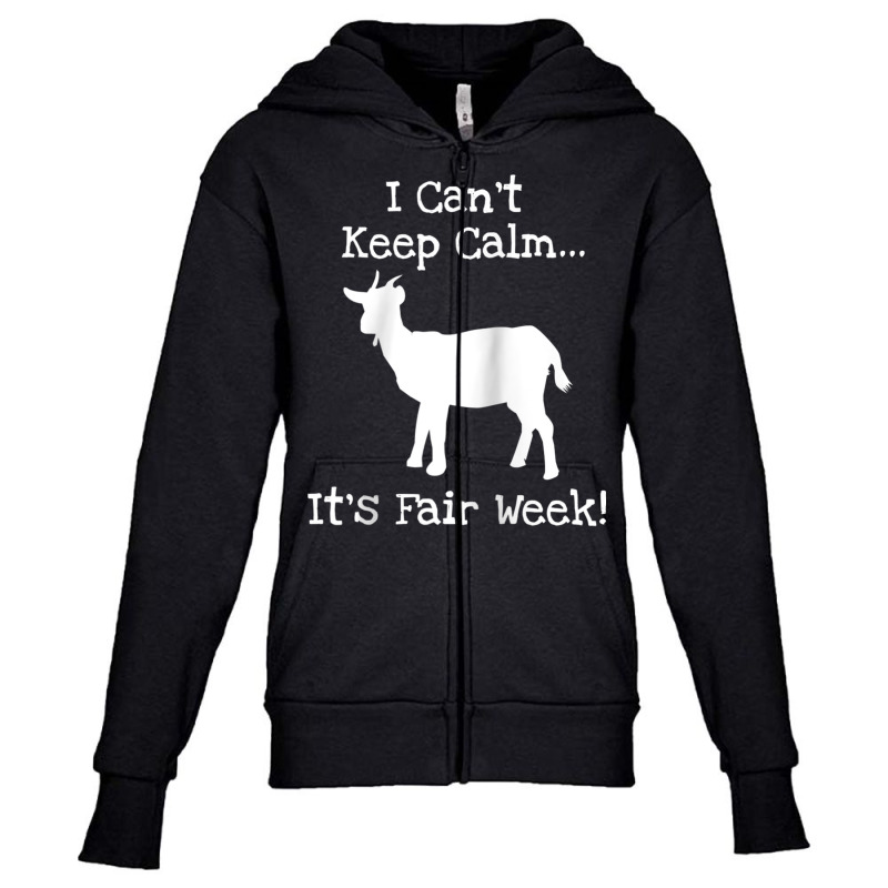 State And County Fair Show Goat Farm Animal Showing Raglan Baseball Te Youth Zipper Hoodie by cm-arts | Artistshot