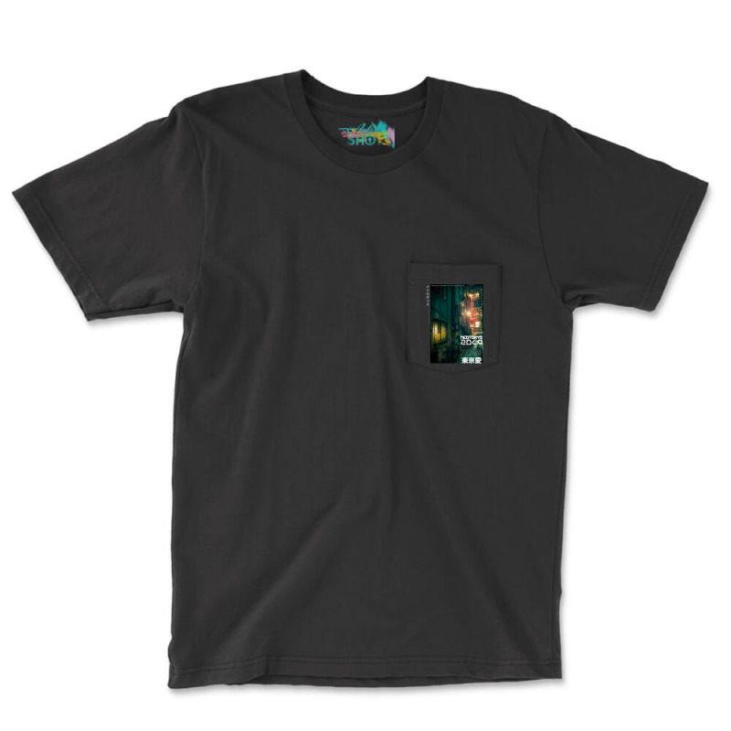 Dark City Green Vibe Pocket T-Shirt by femalesbaubles | Artistshot