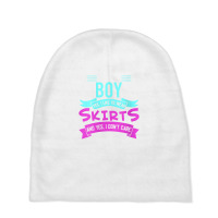 Womens Yes, I'm A Boy Yes, I Like Wear Skirts Femboy Anime Japanese V Baby Beanies | Artistshot