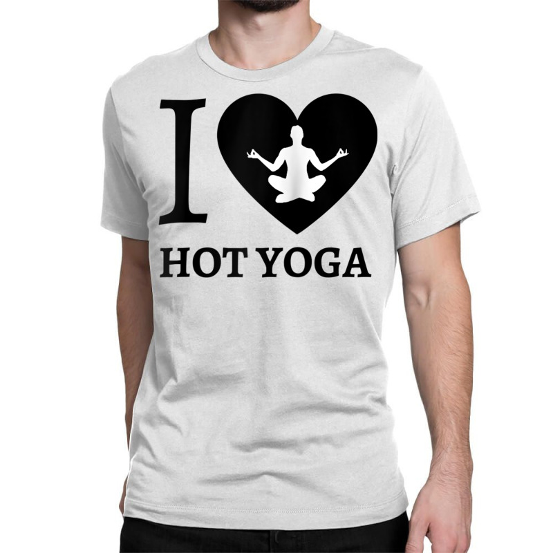 Teal I Love Hot Yoga Heart Sukhasana Raglan Baseball Tee Classic T-shirt by cm-arts | Artistshot