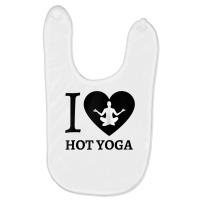 Teal I Love Hot Yoga Heart Sukhasana Raglan Baseball Tee Baby Bibs | Artistshot