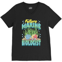 Future Marine Biologist Ocean Life Marine Biology Student V-neck Tee | Artistshot