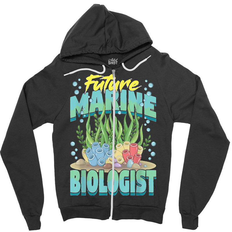 Future Marine Biologist Ocean Life Marine Biology Student Zipper Hoodie | Artistshot