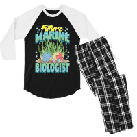 Future Marine Biologist Ocean Life Marine Biology Student Men's 3/4 Sleeve Pajama Set | Artistshot