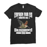 Woodcock Biologist Ornithologist Ladies Fitted T-shirt | Artistshot