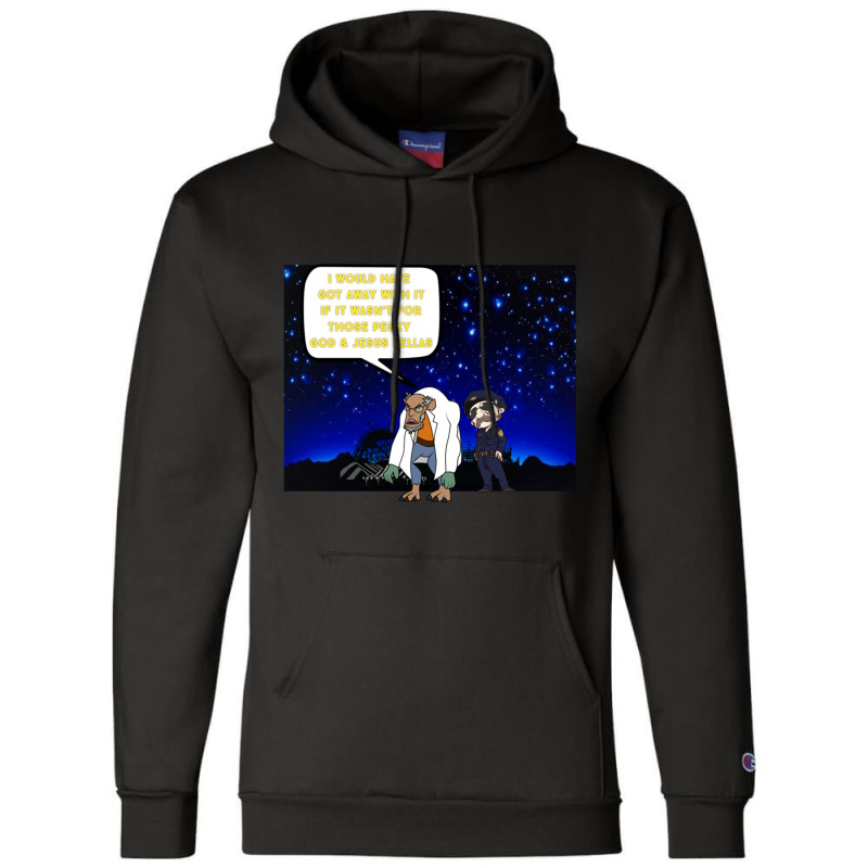 Pesky God _amp_ Jesus Champion Hoodie by cm-arts | Artistshot