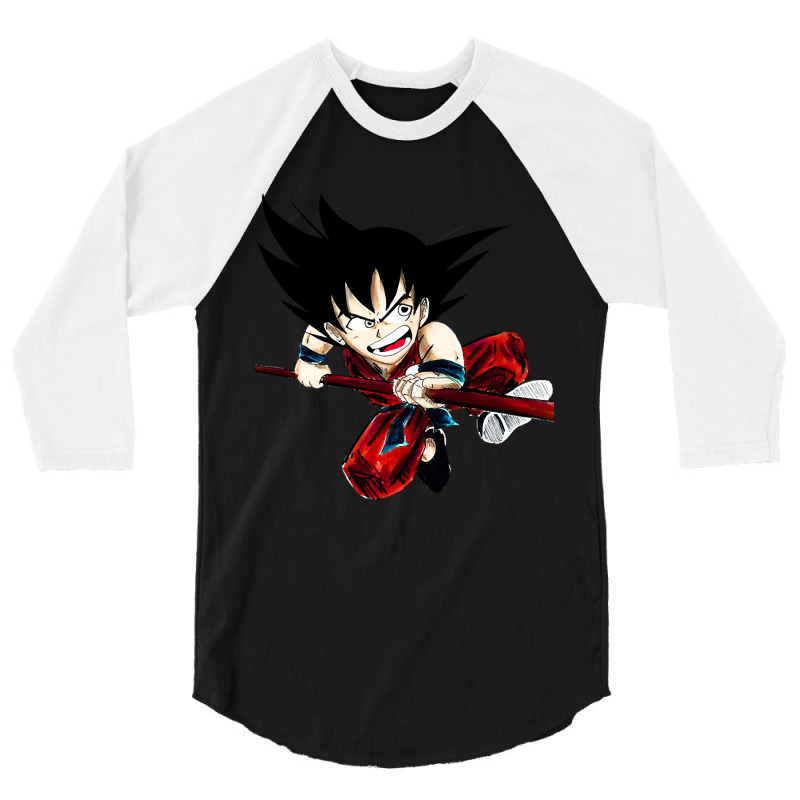 Kakarot Son Goku The Earth Saiyan In Dragonball 3/4 Sleeve Shirt by laughingtuy | Artistshot