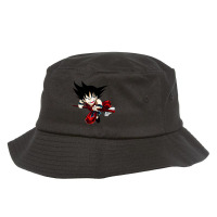 Kakarot Son Goku The Earth Saiyan In Dragonball Bucket Hat | Artistshot