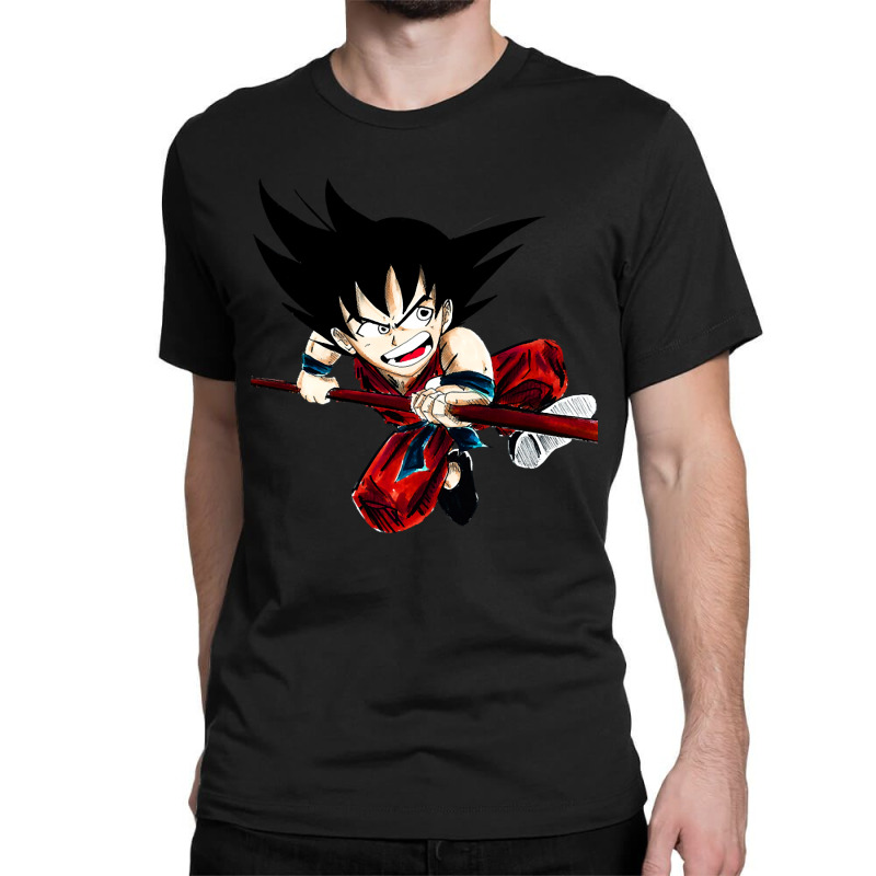 Kakarot Son Goku The Earth Saiyan In Dragonball Classic T-shirt by laughingtuy | Artistshot