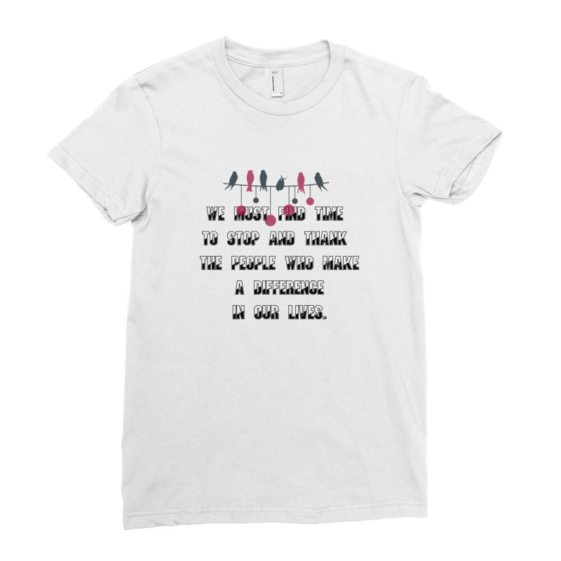 Thank You People Ladies Fitted T-Shirt by ianski | Artistshot