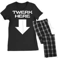 Twerk Here Tank Top Women's Pajamas Set | Artistshot