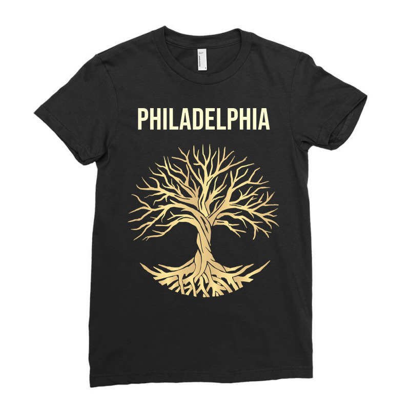 Tree Of Life City Philadelphia Ladies Fitted T-Shirt by Kuwannin528 | Artistshot