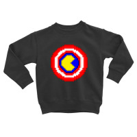 American Pacman Shield Toddler Sweatshirt | Artistshot