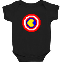 American Pacman Shield Baby Bodysuit | Artistshot