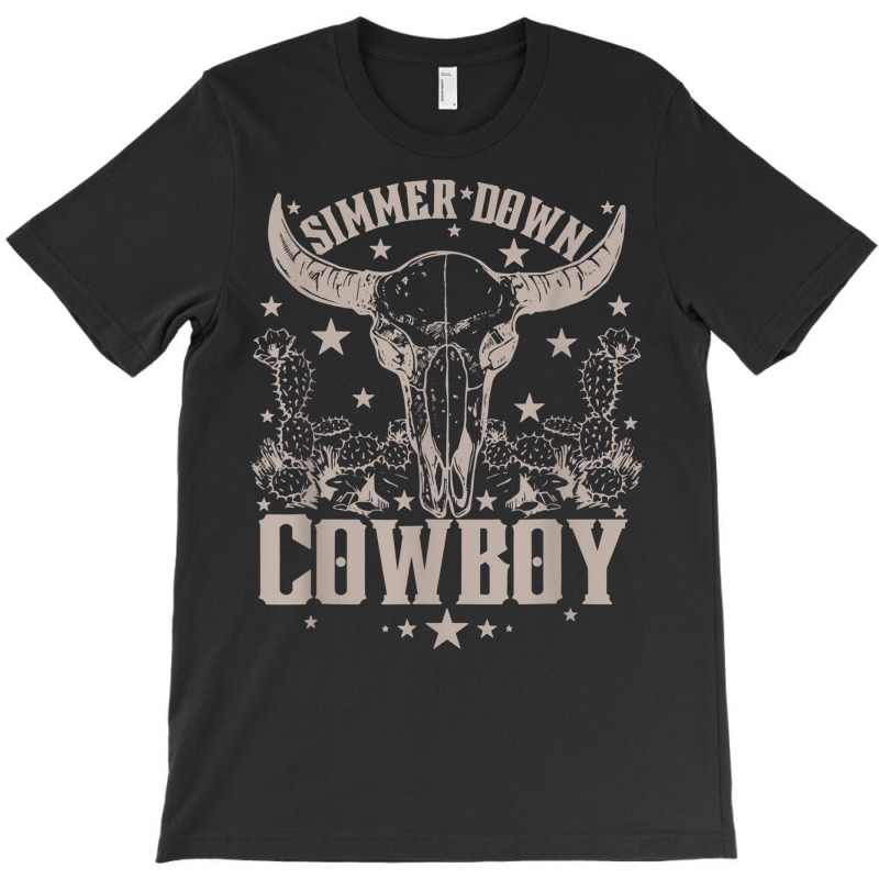 Simmer Down Cowboy Cowgirl T-shirt | Artistshot