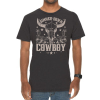 Simmer Down Cowboy Cowgirl Vintage T-shirt | Artistshot