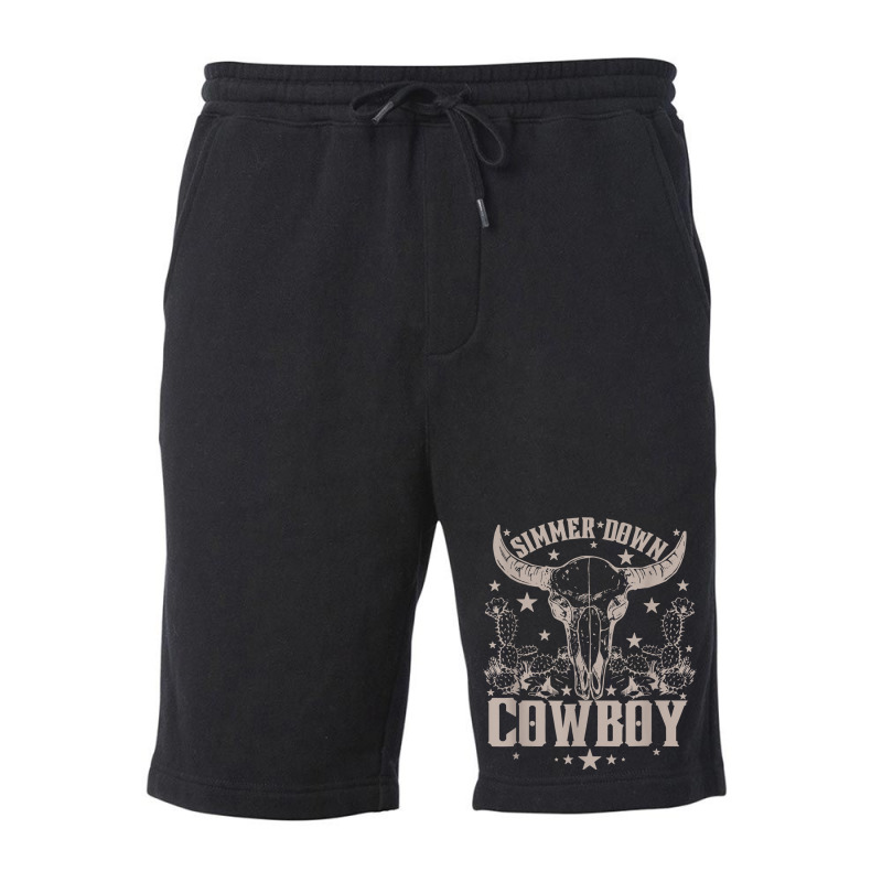 Simmer Down Cowboy Cowgirl Fleece Short | Artistshot