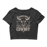 Simmer Down Cowboy Cowgirl Crop Top | Artistshot