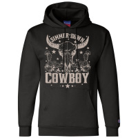 Simmer Down Cowboy Cowgirl Champion Hoodie | Artistshot