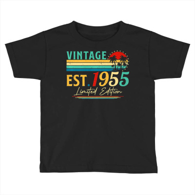 Bday 67 Year Old Vintage 1955 Limited Edition 67th Birthday Premium T Toddler T-shirt Designed By Irelia435