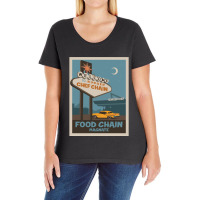 Food Chain Magnate Board Game Minimalist Travel Poster Style Gaming Ar Ladies Curvy T-shirt | Artistshot