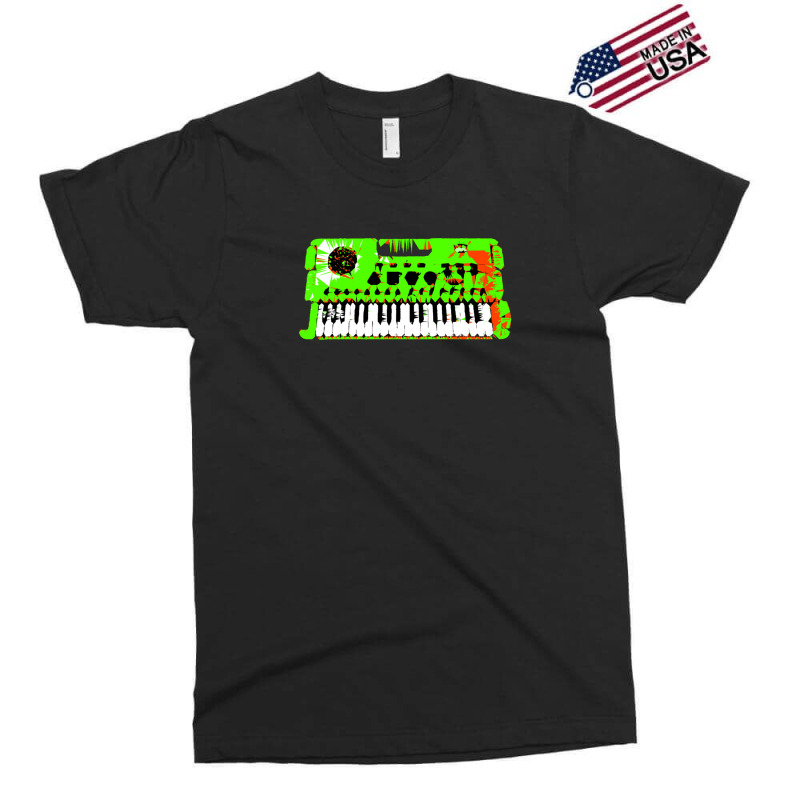 Retro Green Keyboard Synthesiser - Glitchy Mix Exclusive T-shirt | Artistshot