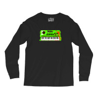 Retro Green Keyboard Synthesiser - Glitchy Mix Long Sleeve Shirts | Artistshot