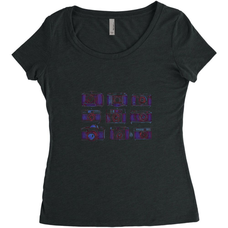 Retro Machines Women's Triblend Scoop T-shirt by FrankJohnson | Artistshot