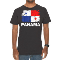 Vintage Panama Panamanian Flag Pride Support Panamanian T Shirt Vintage T-shirt | Artistshot