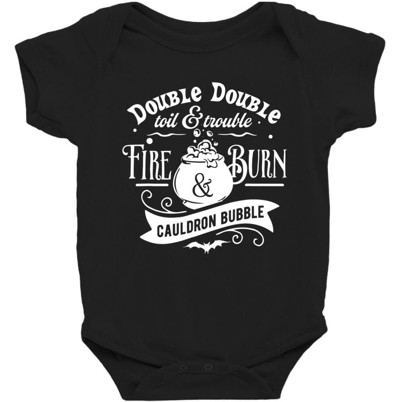 Double Toil And Trouble Shakespeare Macbeth Witch Halloween Baby Bodysuit by cm-arts | Artistshot