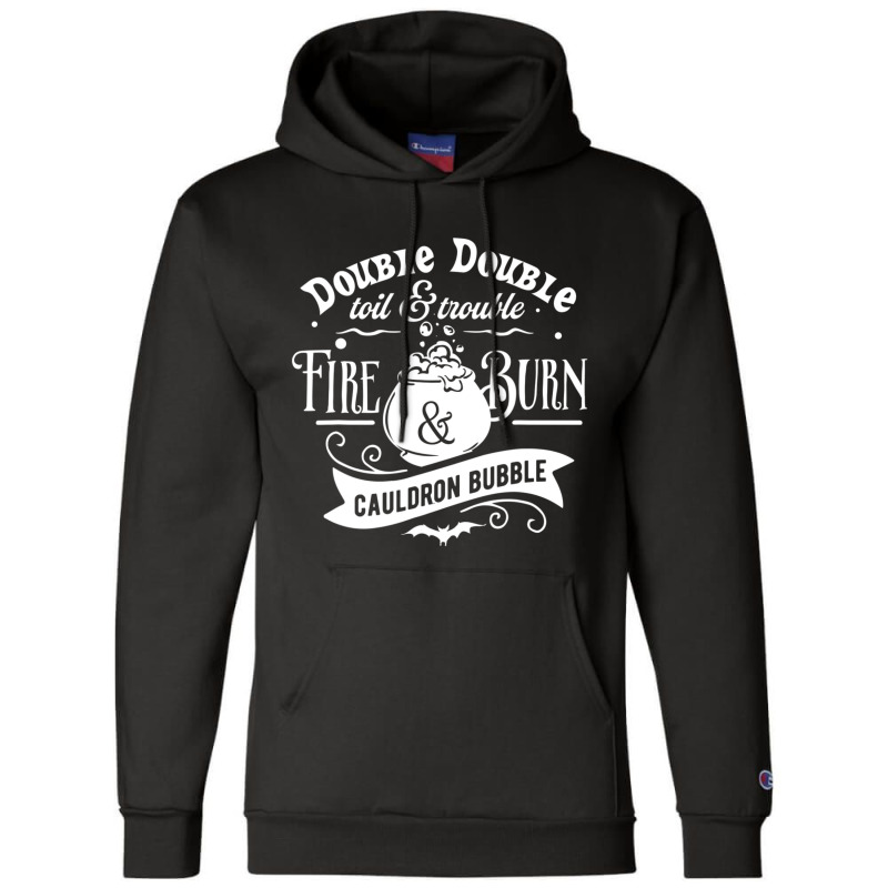 Double Toil And Trouble Shakespeare Macbeth Witch Halloween Champion Hoodie by cm-arts | Artistshot