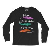 Cute Feather Christian Gift Product Jesus Religious God Design Long Sleeve Shirts | Artistshot