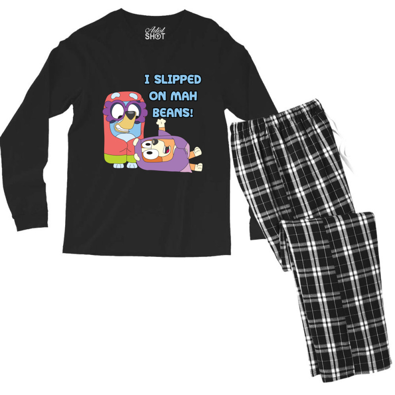 I Slipped On My Beans Men's Long Sleeve Pajama Set | Artistshot