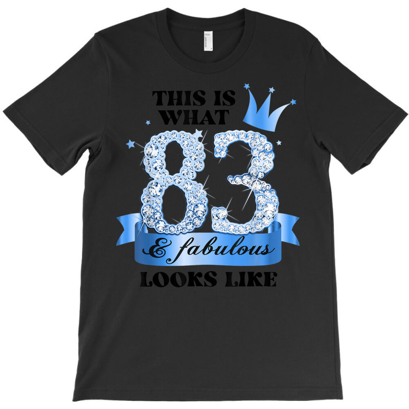 83 & Fabulous I Blue White Party Group Candid Photo Outfit T-shirt | Artistshot