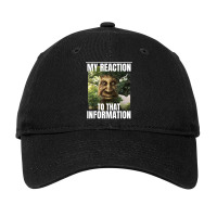 Mens My Reaction To That Information Wise Mystical Oak Tree Meme Adjustable Cap | Artistshot