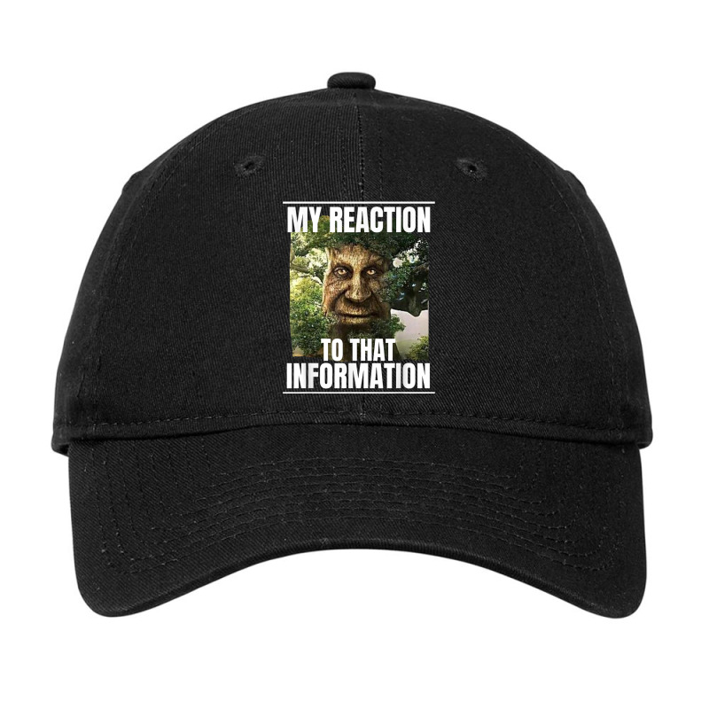 Mens My Reaction To That Information Wise Mystical Oak Tree Meme Adjustable Cap by Fashzilla | Artistshot