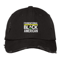 Foundational Black American Vintage Cap | Artistshot